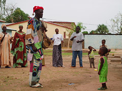 Town crier gathering the community